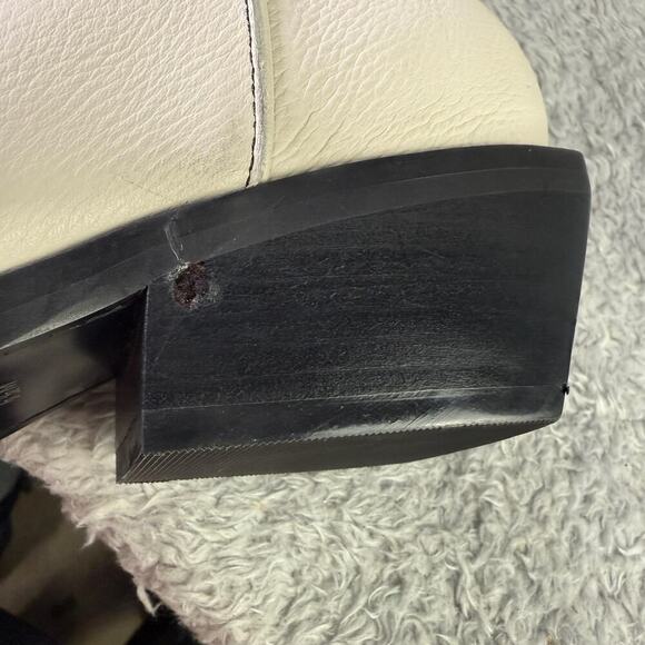 Marc Fisher Ltd. Roselle Western Boot Size 6.5 Women's White Leather MSRP $329 - Picture 3 of 10